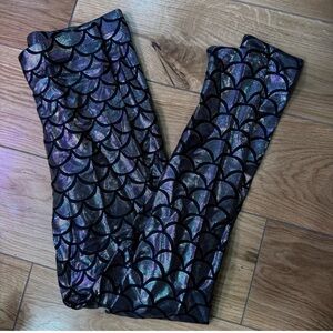 BlackMilk Mermaid Chameleon Full-Length Leggings Size Medium Holographic Iridesc